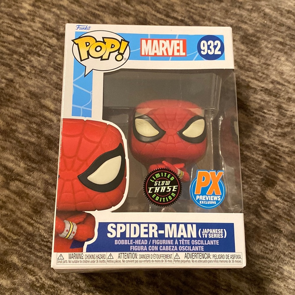❤️SpiderMan Japanese Tv Series Limited Edition Glow Chase Funko Pop PX Exclusive